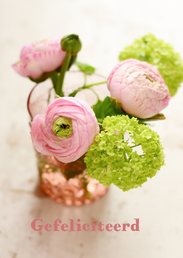 Fotokaart bloemen - Felicitatiekaarten Felicitatiekaarten - Fotokaart bloemen