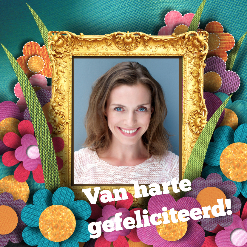 Fotokaart - gefeliciteerd - Felicitatiekaarten Felicitatiekaarten - Fotokaart - gefeliciteerd