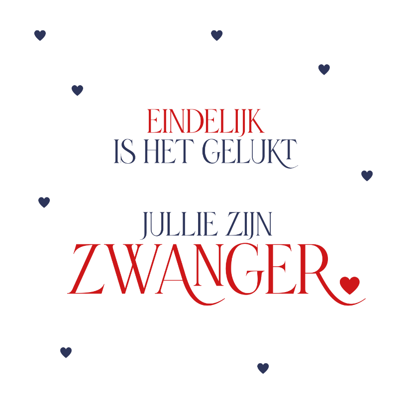 Felicitatiekaarten - Gefeliciteerd Eindelijk zwanger