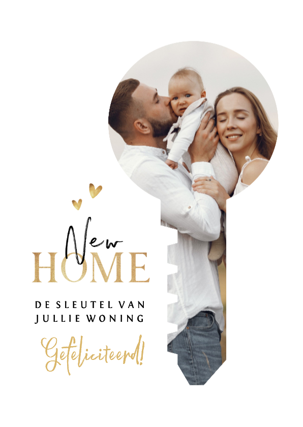 Gefeliciteerd met de sleutel van jullie nieuwe huis - Felicitatiekaarten Felicitatiekaarten - Gefeliciteerd met de sleutel van jullie nieuwe huis