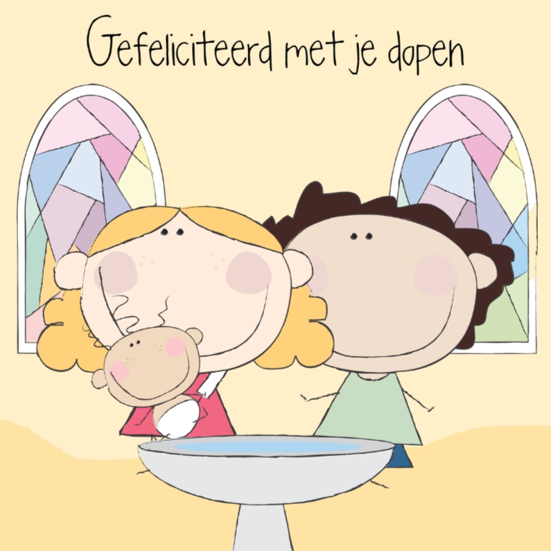Gefeliciteerd met je dopen - Felicitatiekaarten Felicitatiekaarten - Gefeliciteerd met je dopen