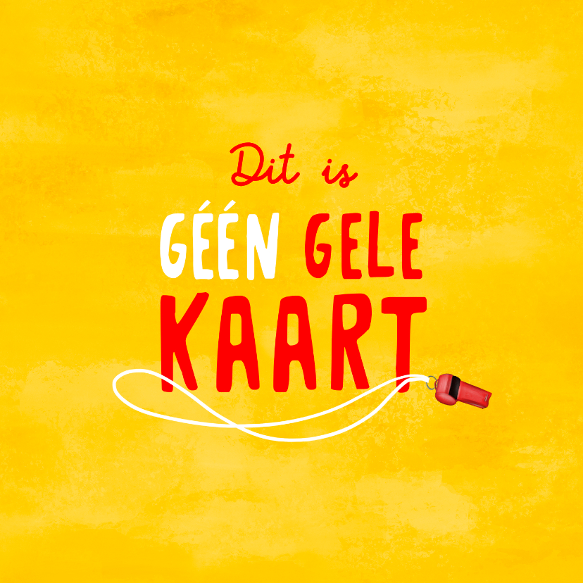 Felicitatiekaarten - Gele (felicitatie) kaart!