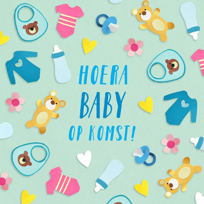 Ontwapening meteoor Ademen Hoera baby op komst - Felicitatiekaarten | Kaartje2go