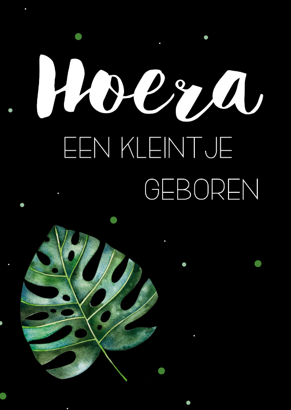 Hoera, een kleintje geboren - Felicitatiekaarten Felicitatiekaarten - Hoera, een kleintje geboren