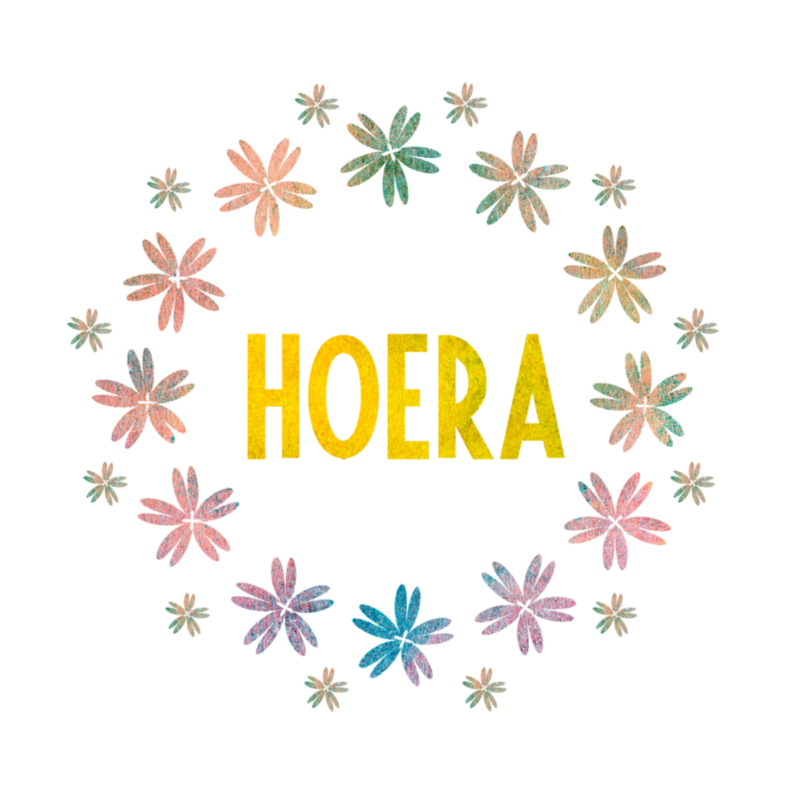 Hoera Felicitatiekaart bloemen - Felicitatiekaarten Felicitatiekaarten - Hoera Felicitatiekaart bloemen