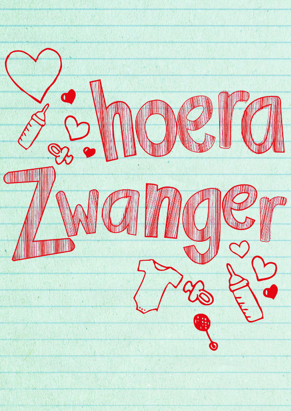 hoera zwanger in verwachting -BF - Felicitatiekaarten Felicitatiekaarten - hoera zwanger in verwachting -BF