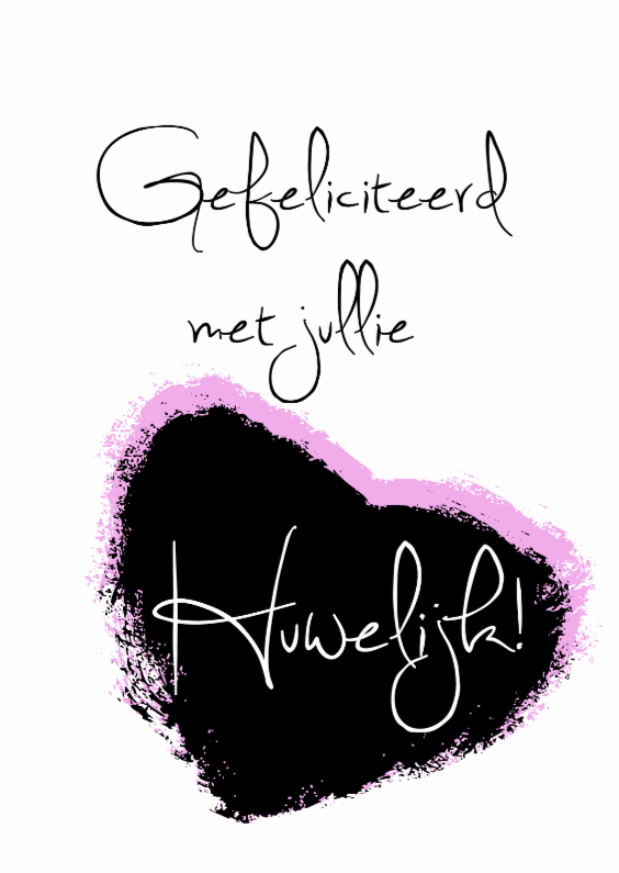 huwelijk roze - made4you - Felicitatiekaarten Felicitatiekaarten - huwelijk roze - made4you
