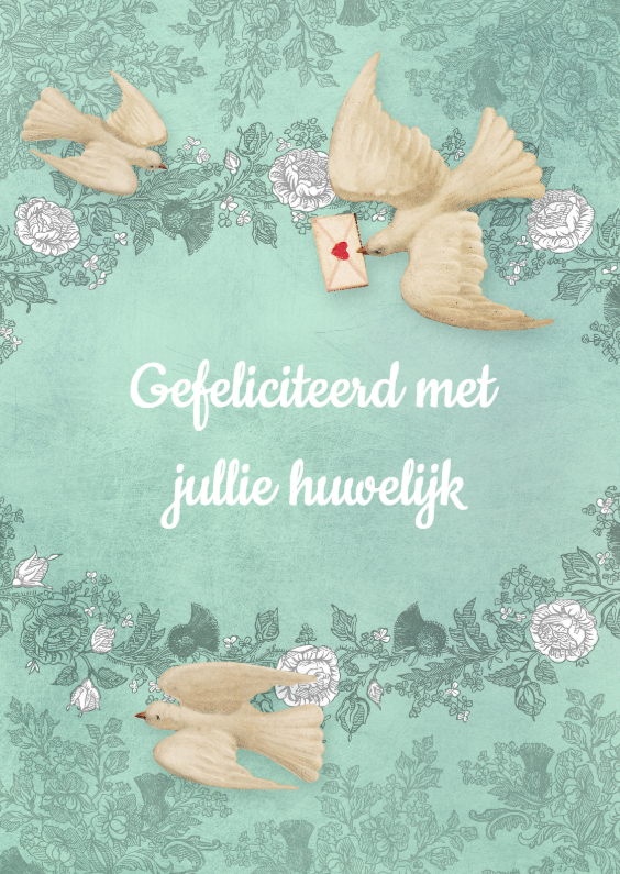 huwelijks felicitatie duiven - Felicitatiekaarten Felicitatiekaarten - huwelijks felicitatie duiven