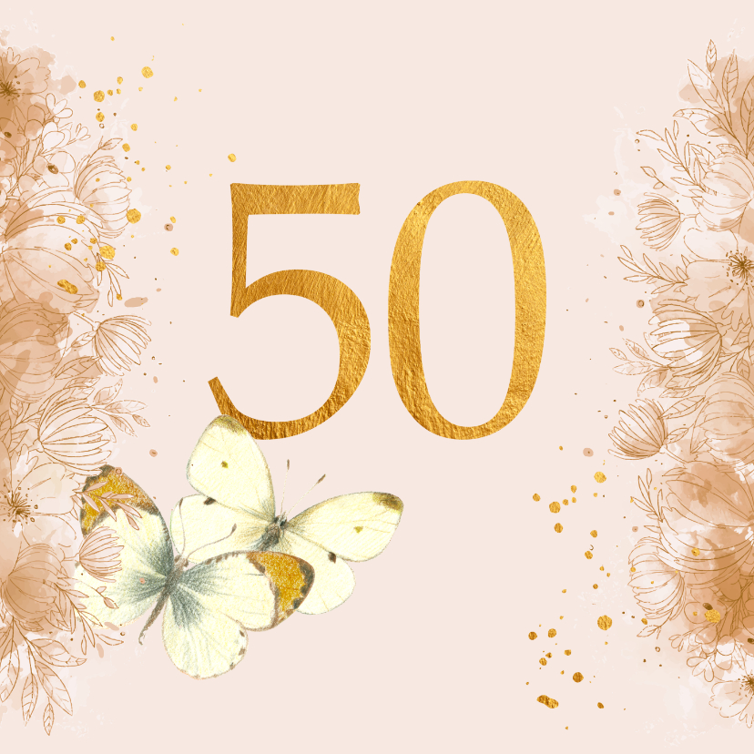 Felicitatiekaarten - Huwelijks jubileum - 50 jaar getrouwd