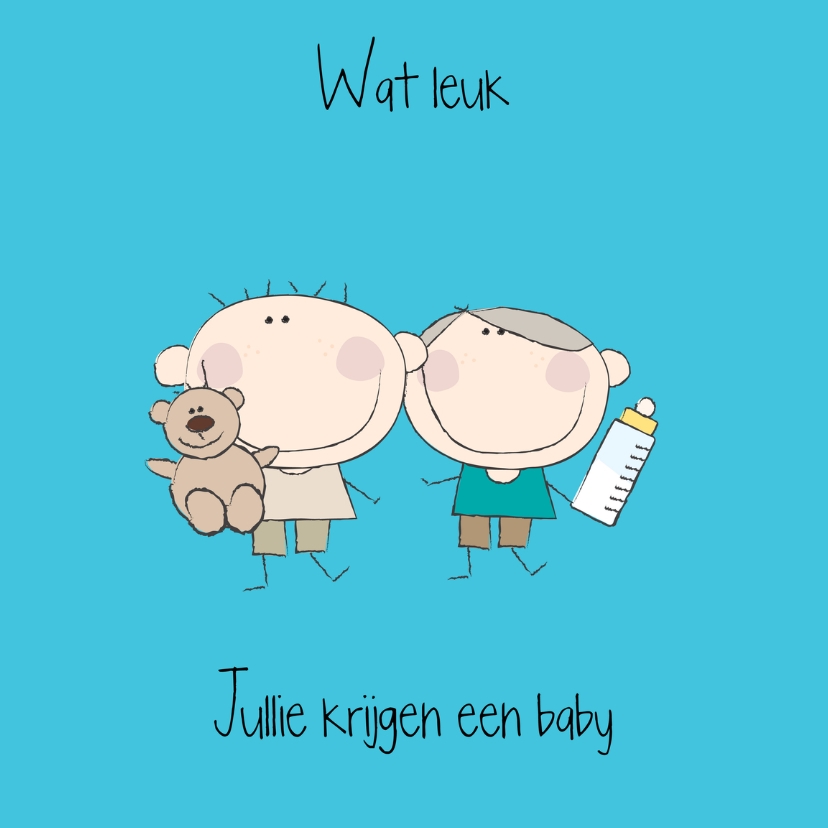 Jullie krijgen een baby - Felicitatiekaarten Felicitatiekaarten - Jullie krijgen een baby