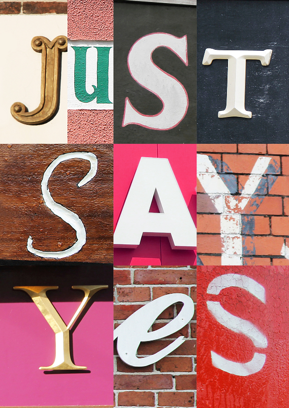 Just say yes - Felicitatiekaarten Felicitatiekaarten - Just say yes