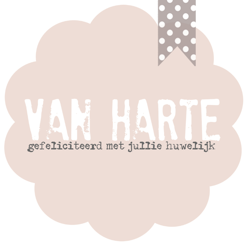 Kaart gefeliciteerd huwelijk bloem - Felicitatiekaarten Felicitatiekaarten - Kaart gefeliciteerd huwelijk bloem