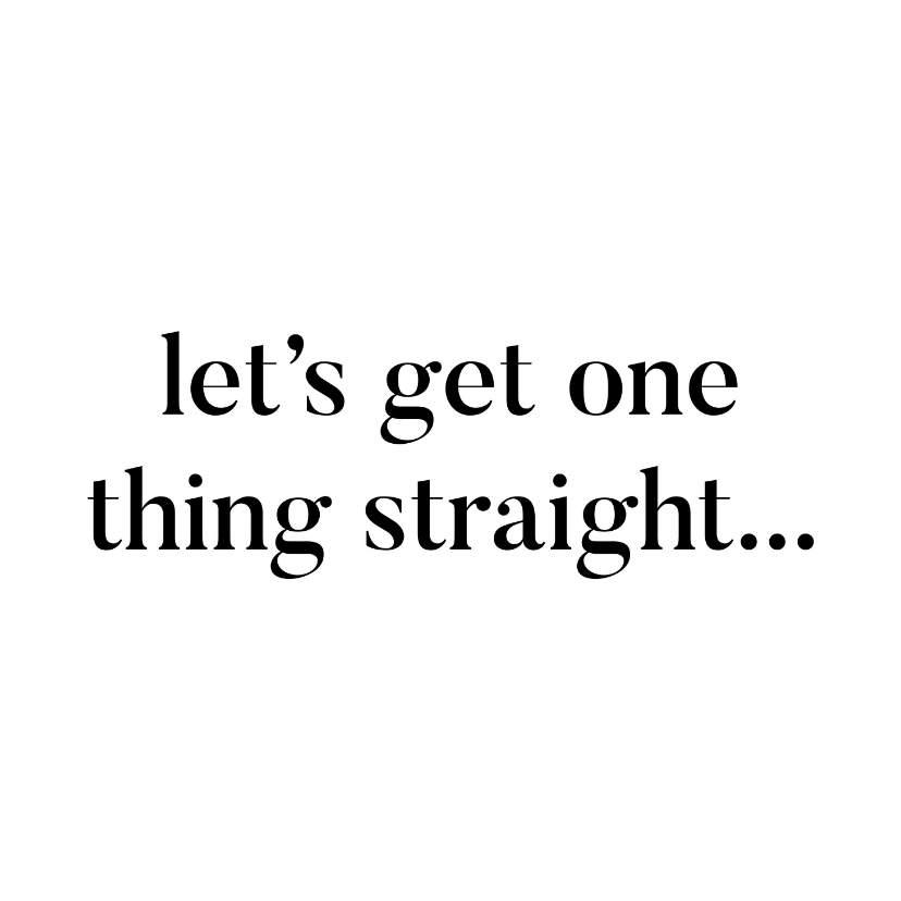 Felicitatiekaarten - Kaartje coming out: let's get one thing straight