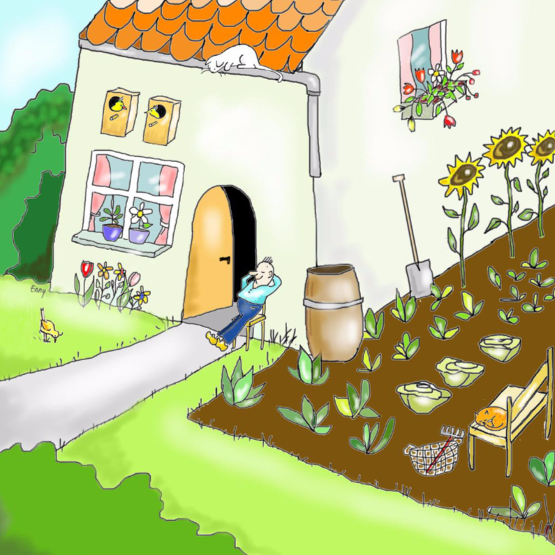 Mijn moestuintje - Felicitatiekaarten Felicitatiekaarten - Mijn moestuintje