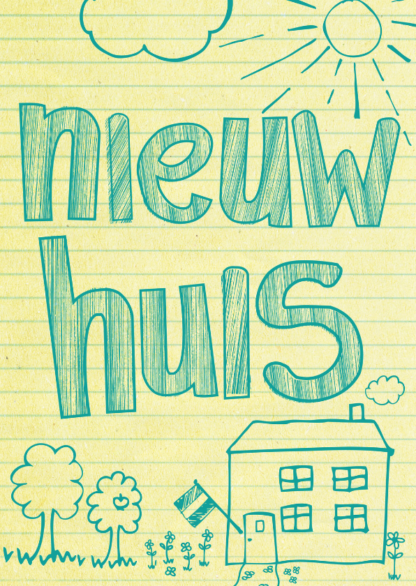 nieuw huis nieuwe woning -BF - Felicitatiekaarten Felicitatiekaarten - nieuw huis nieuwe woning -BF