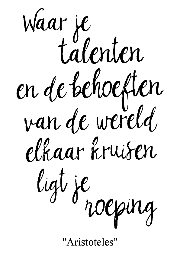 Felicitatiekaarten - Nieuwe baan kaart met quote - WW