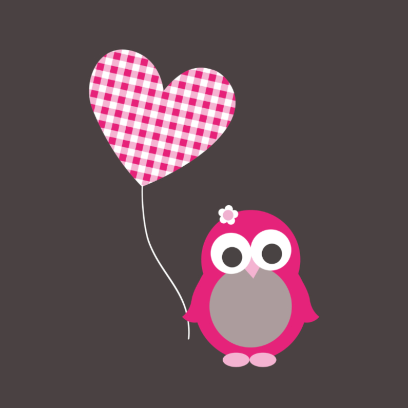 Pinguin meisje - Felicitatiekaarten Felicitatiekaarten - Pinguin meisje