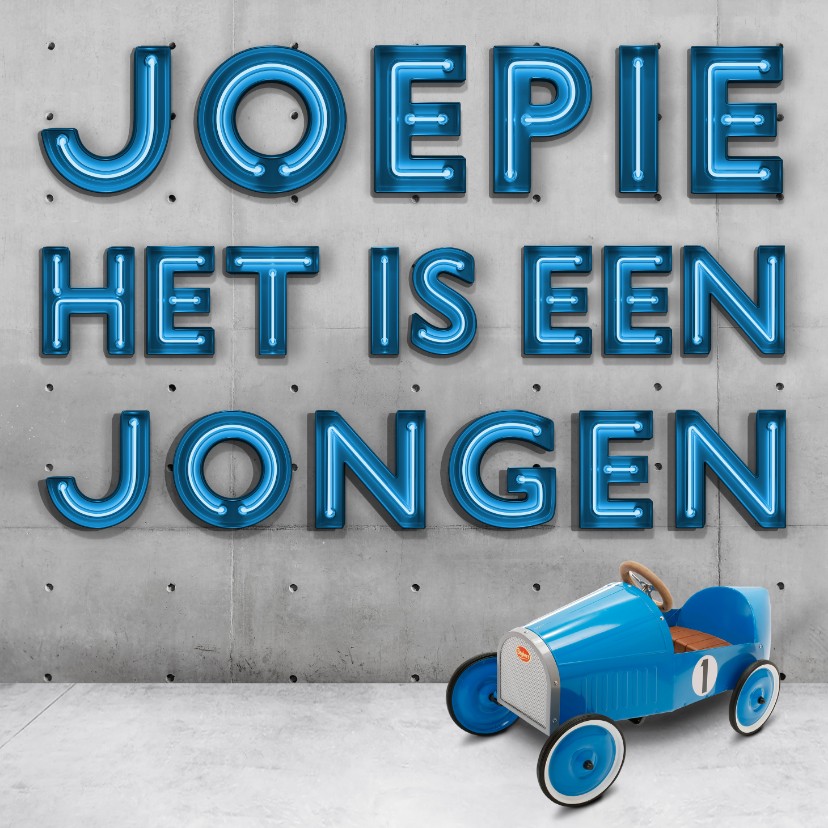 Stoere geboorte kaart voor jongen - Felicitatiekaarten Felicitatiekaarten - Stoere geboorte kaart voor jongen