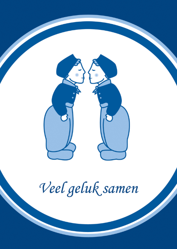 Trouwkaart twee mannen - Felicitatiekaarten Felicitatiekaarten - Trouwkaart twee mannen