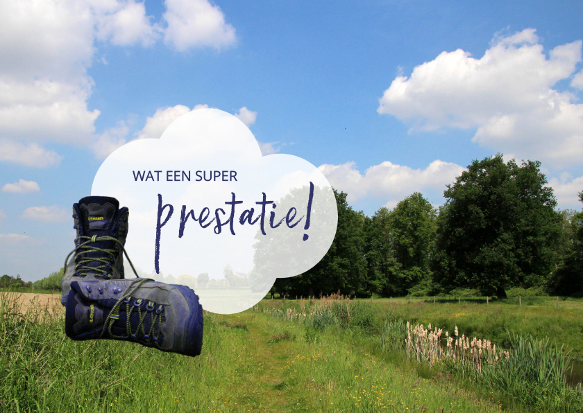 Felicitatiekaarten - wandelschoenen wandelvakantie