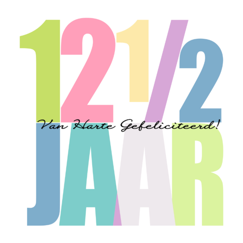 Felicitatiekaarten - Woorden 12 1/2 Jaar - BK