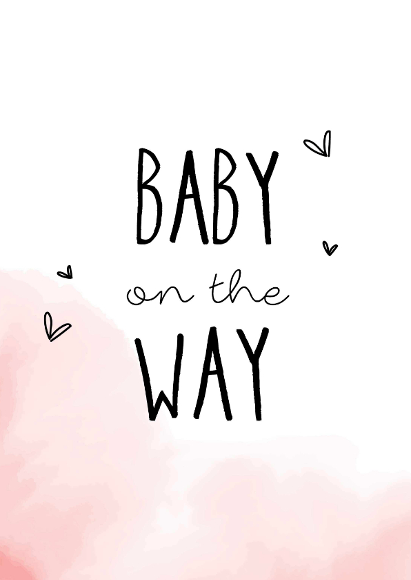 Baby on the way - Felicitatiekaarten |