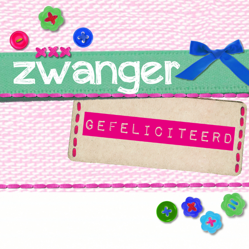 Felicitatiekaarten - zwanger gefeliciteerd -BF