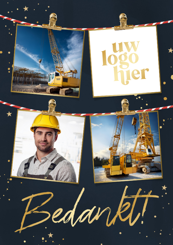 Collagekaart zakelijk foto's van bedrijf en logo - Fotokaarten Fotokaarten - Collagekaart zakelijk foto's van bedrijf en logo