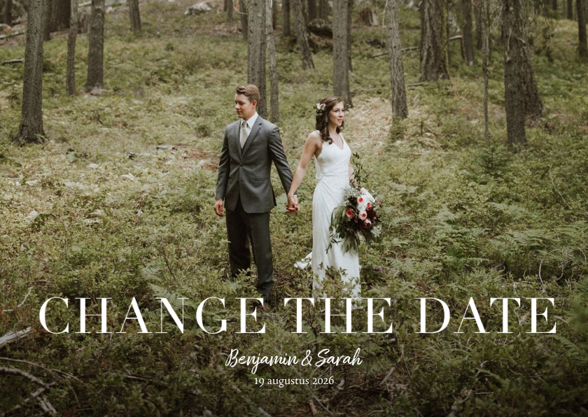 Fotokaart change the date met grote foto - Fotokaarten Fotokaarten - Fotokaart change the date met grote foto