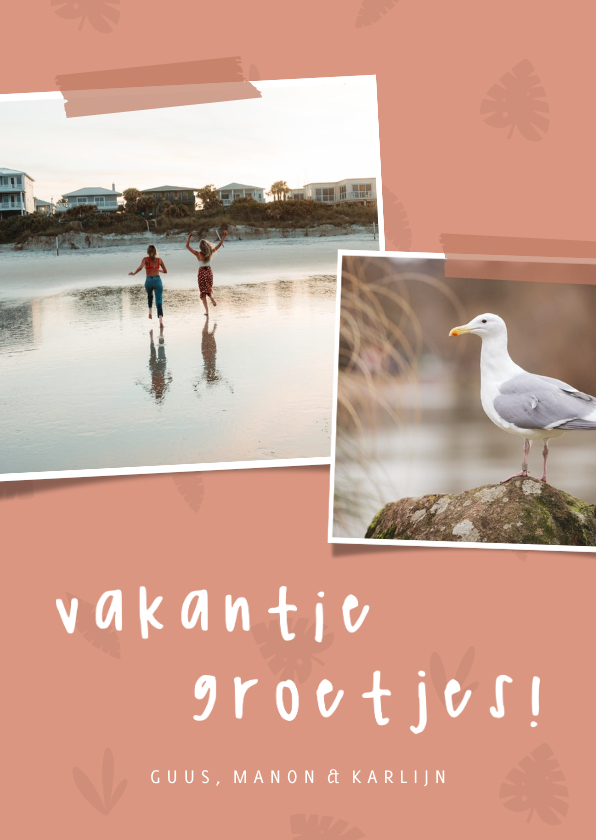 Fotokaart jungle blaadjes foto's vakantie - Fotokaarten Fotokaarten - Fotokaart jungle blaadjes foto's vakantie