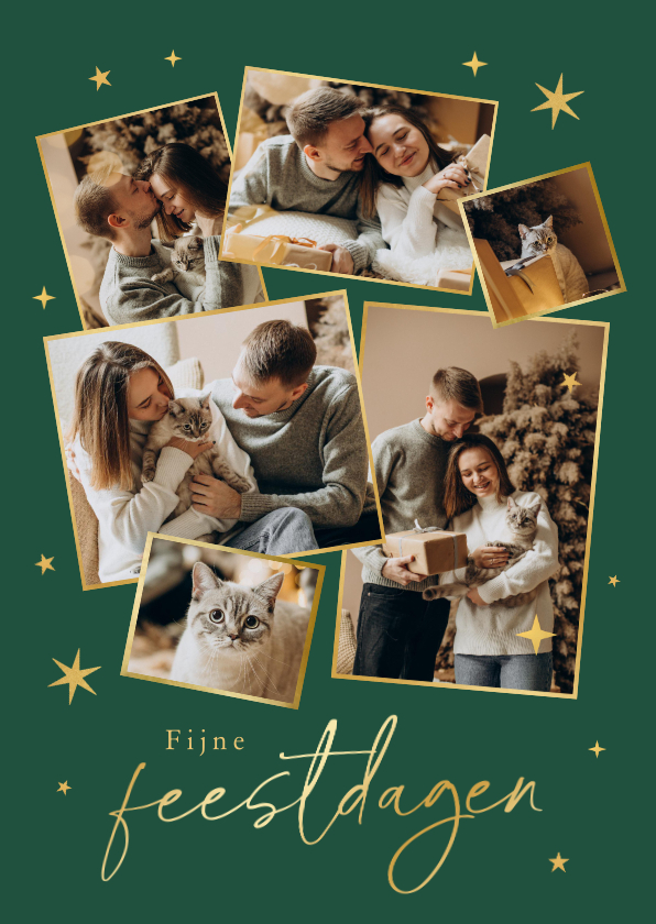 Fotokaarten - Fotokaart kerstmis fijne feestdagen