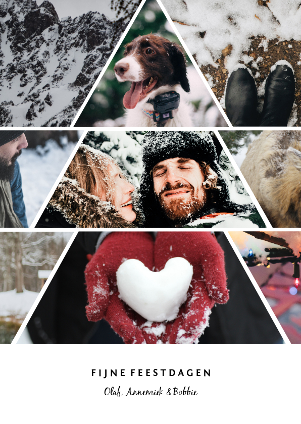 Fotokaart met kerstboom fotocollage - Fotokaarten Fotokaarten - Fotokaart met kerstboom fotocollage