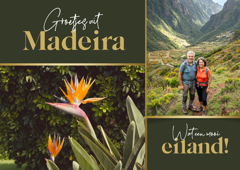 Fotokaart vanaf vakantie goud liefs uit - Fotokaarten Fotokaarten - Fotokaart vanaf vakantie goud liefs uit