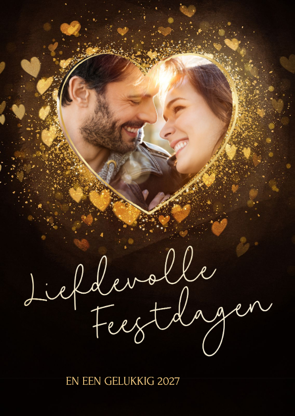 Fotokaart voor kerst met liefdevolle kerstgroet met foto - Fotokaarten Fotokaarten - Fotokaart voor kerst met liefdevolle kerstgroet met foto