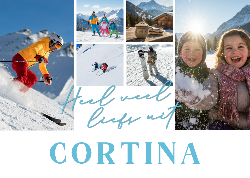 Fotokaart Wintersport - Fotokaarten Fotokaarten - Fotokaart Wintersport