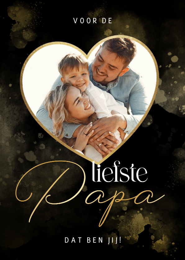 Stijlvol Vaderdag fotokaartje voor de liefste papa - Fotokaarten Fotokaarten - Stijlvol Vaderdag fotokaartje voor de liefste papa