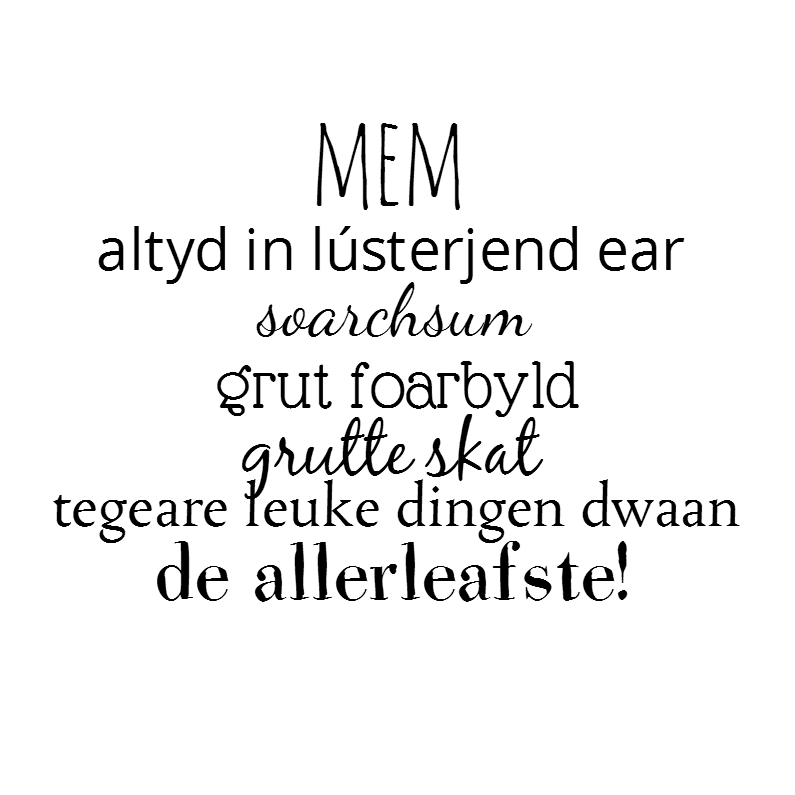 mem Gewoon te gek - Fryske kaartsjes Fryske kaartsjes - mem Gewoon te gek