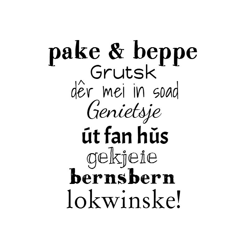 pake & beppe - Fryske kaartsjes Fryske kaartsjes - pake & beppe