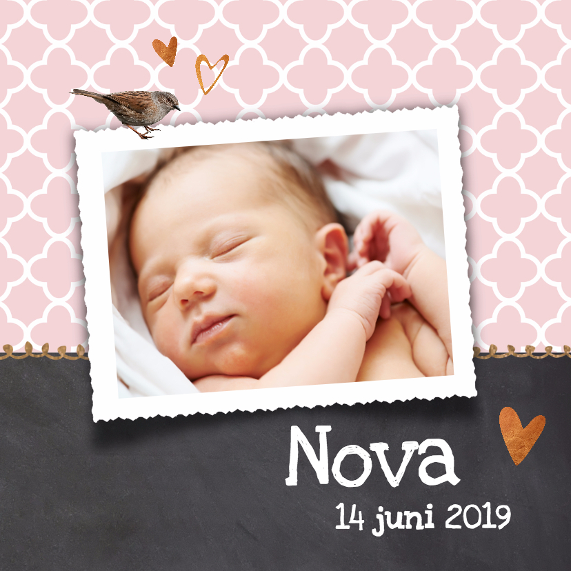 Foto geboortekaartje Nova - LO - Geboortekaartjes Geboortekaartjes - Foto geboortekaartje Nova - LO