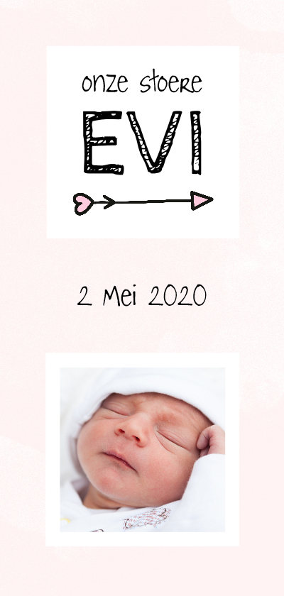 Geboorte beschuitklok girl lang aqua - Geboortekaartjes Geboortekaartjes - Geboorte beschuitklok girl lang aqua