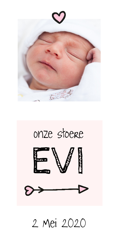 Geboorte beschuitklok girl lang - Geboortekaartjes Geboortekaartjes - Geboorte beschuitklok girl lang