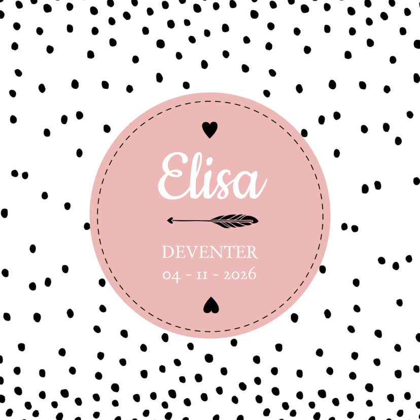 Geboorte hip elisa - B - Geboortekaartjes Geboortekaartjes - Geboorte hip elisa - B