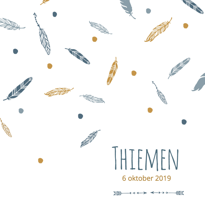 Geboorte hip thiemen - B - Geboortekaartjes Geboortekaartjes - Geboorte hip thiemen - B