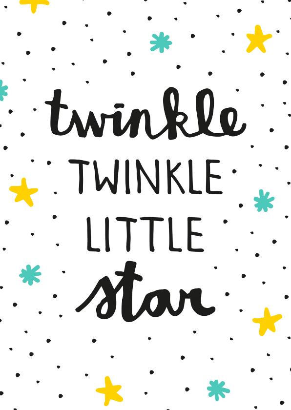 Geboorte Twinkle star - Geboortekaartjes Geboortekaartjes - Geboorte Twinkle star