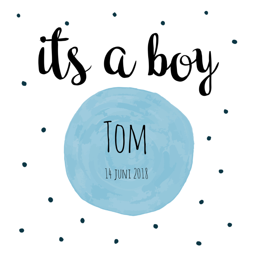Geboortekaart its a boy - ME - Geboortekaartjes Geboortekaartjes - Geboortekaart its a boy - ME