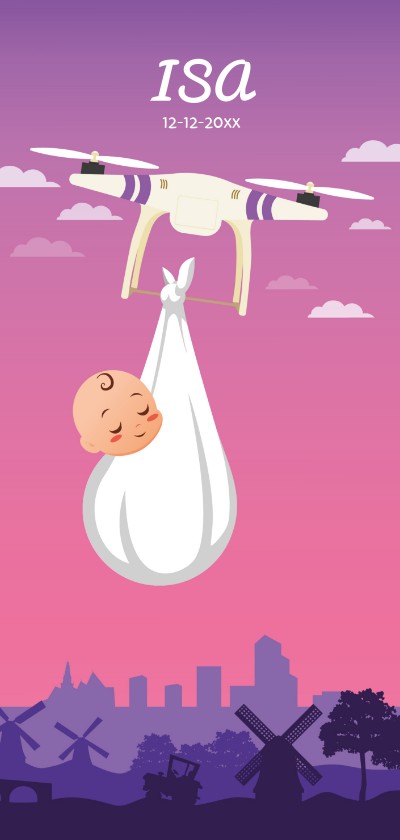 Geboortekaart voor tech savvy ouders - Geboortekaartjes Geboortekaartjes - Geboortekaart voor tech savvy ouders