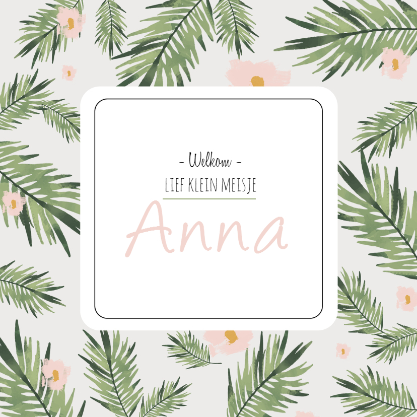 Geboortekaartje Anna - HM - Geboortekaartjes Geboortekaartjes - Geboortekaartje Anna - HM