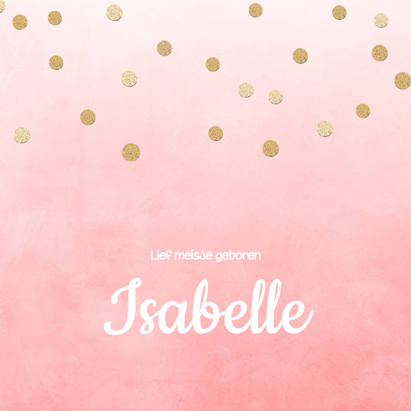 Geboortekaartje_Isabelle_SK - Geboortekaartjes Geboortekaartjes - Geboortekaartje_Isabelle_SK