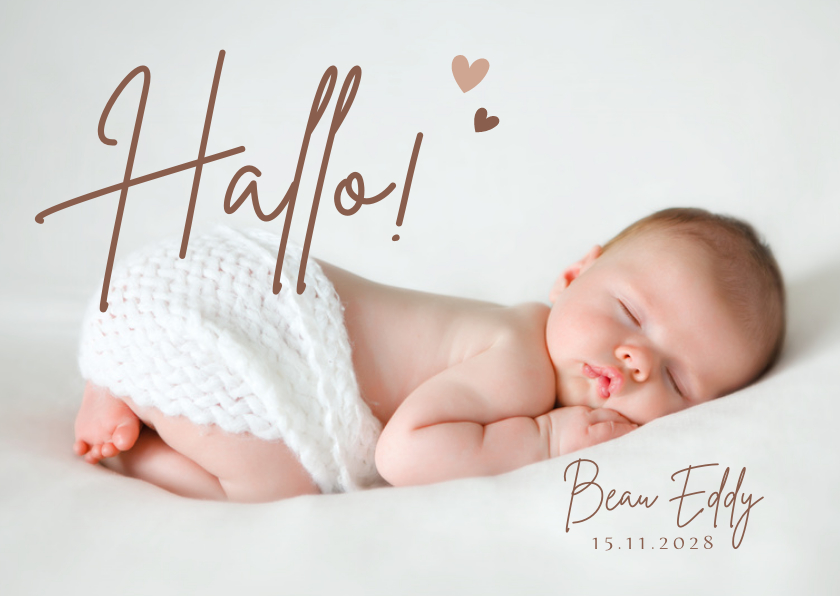 Geboortekaartje met je mooiste babyfoto - Geboortekaartjes Geboortekaartjes - Geboortekaartje met je mooiste babyfoto
