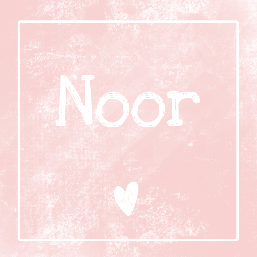 Geboortekaartje met stoere roze achtergrond - Geboortekaartjes Geboortekaartjes - Geboortekaartje met stoere roze achtergrond
